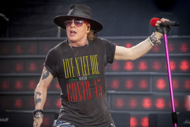 GUNS N ROSES &#8220;LIVE AND LET DIE WITH COVID 45” EN REFERENCIA A TRUMP.