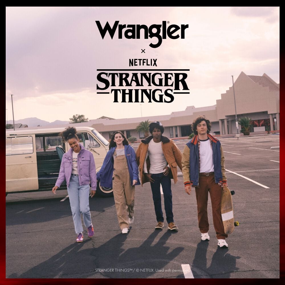 Wrangler te lleva de vuelta a Hawkins. / Revive el estilo de los 80s con esta increíble colección. / ¡Descubre más ahora!