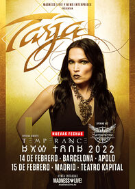 TARJA  ANUNCIA NUEVAS FECHAS DE GIRA