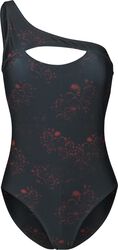 Asymmetric Swimsuit, Black Premium by EMP, Bañador