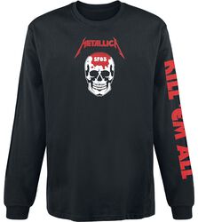 Kill 'Em All - Skull, Metallica, Camiseta Manga Larga