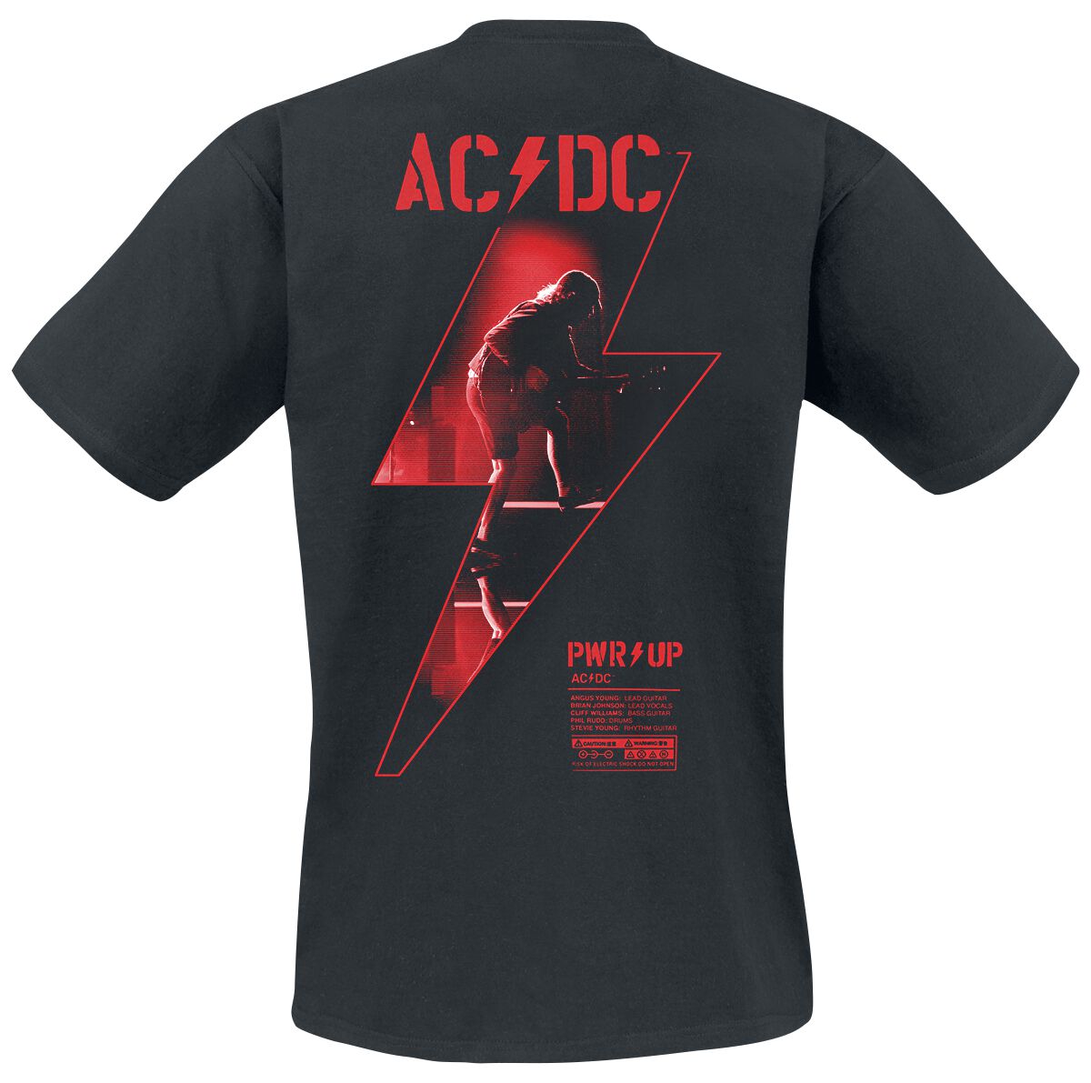 Dc Power Up Camisetas Ac Dc Hombre PWR UP AC/DC Camiseta EMP