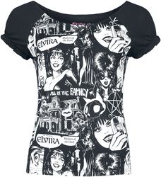 Camiseta Gothicana X Elvira, Gothicana by EMP, Camiseta