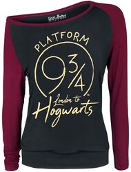 Platform 9 3/4, Harry Potter, Camiseta Manga Larga