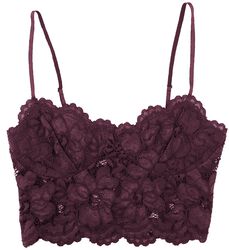 Dark-Red Floral Lace