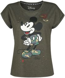 Military, Mickey Mouse, Camiseta