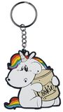 Chubby Unicorn With Biscuit Tin, Chubby Unicorn, Llavero colgante