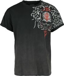 T-Shirt with Celtic Prints, Black Premium by EMP, Camiseta