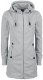 Sublevel - Long Fleece Jacket, Authentic Style, Capucha con cremallera