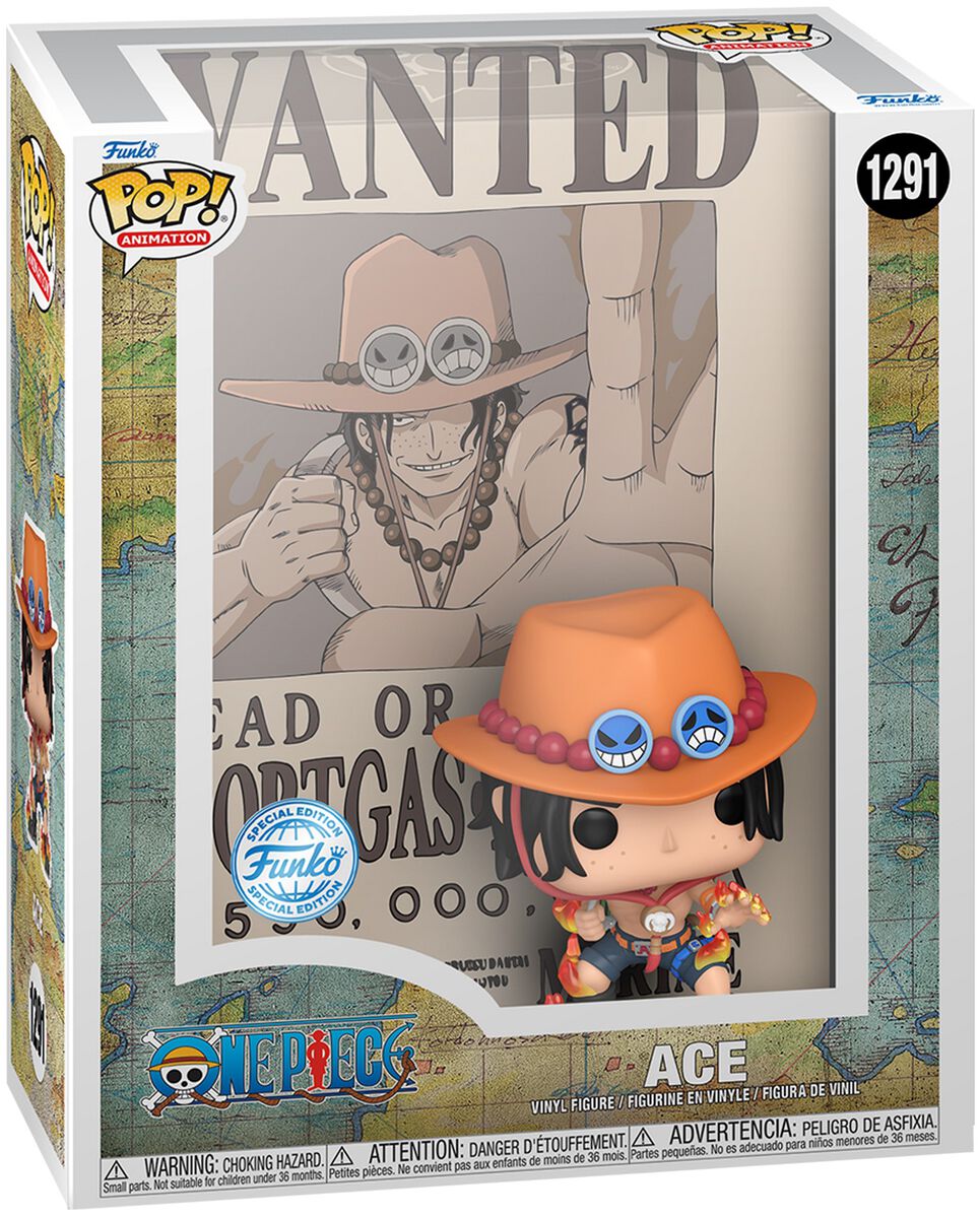 Ace (Pop! Animation) Vinyl Figur 1291, One Piece ¡Funko Pop!