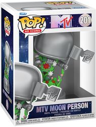 Figura vinilo MTV Moon Person (Pop! AD Icons) no. 201, MTV, ¡Funko Pop!