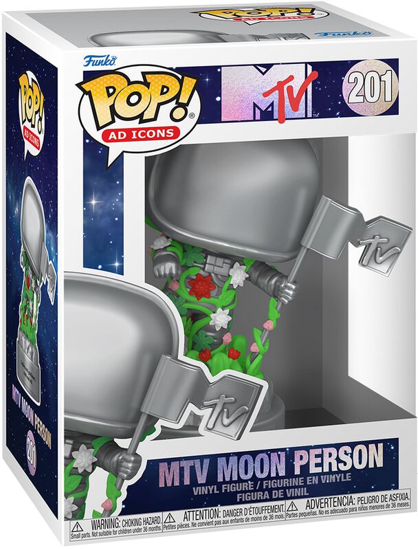 Figura vinilo MTV Moon Person (Pop! AD Icons) no. 201