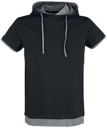 Camiseta negra con capucha, R.E.D. by EMP, Camiseta