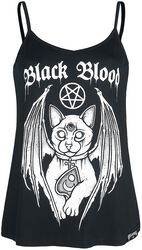 Top Demonic Cat, Black Blood by Gothicana, Top