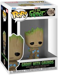 Figura vinilo I am Groot - Groot with Grunds no. 1194, Guardianes De La Galaxia, ¡Funko Pop!