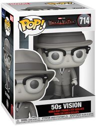 Figura vinilo 50s Vision (B&W) (posible Chase) 714, WandaVision, ¡Funko Pop!