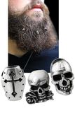 Janus / Coffin / Alchemist, Alchemy Gothic, Adorno para la barba