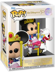 Figura vinilo Walt Disney World 50th - Minnie Mouse (on Prince Charming regal carousel) no. 1251