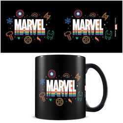 Logo - Pride, Marvel, Taza