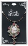 Mirror Pocket Watch, La Bella y La Bestia, Reloj de Collar