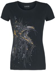 Sketch art raven, Black Premium by EMP, Camiseta