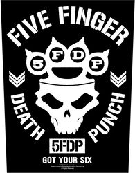 Got your six, Five Finger Death Punch, Parche Espalda