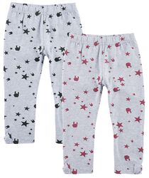 Dos leggings infantiles Rock hand and stars, EMP Stage Collection, Leggins