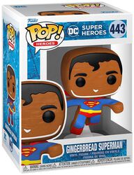 Figura vinilo DC Christmas - Gingerbread Superman no. 443, Superman, ¡Funko Pop!