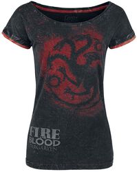 Targaryen - Fire And Blood, Juego de Tronos, Camiseta