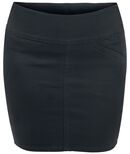 Fitted Skirt, Black Premium by EMP, Falda hasta la rodilla
