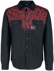 Black Shirt with Red Leaf