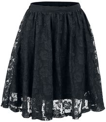 Falda cubierta de encaje, Gothicana by EMP, Minifalda