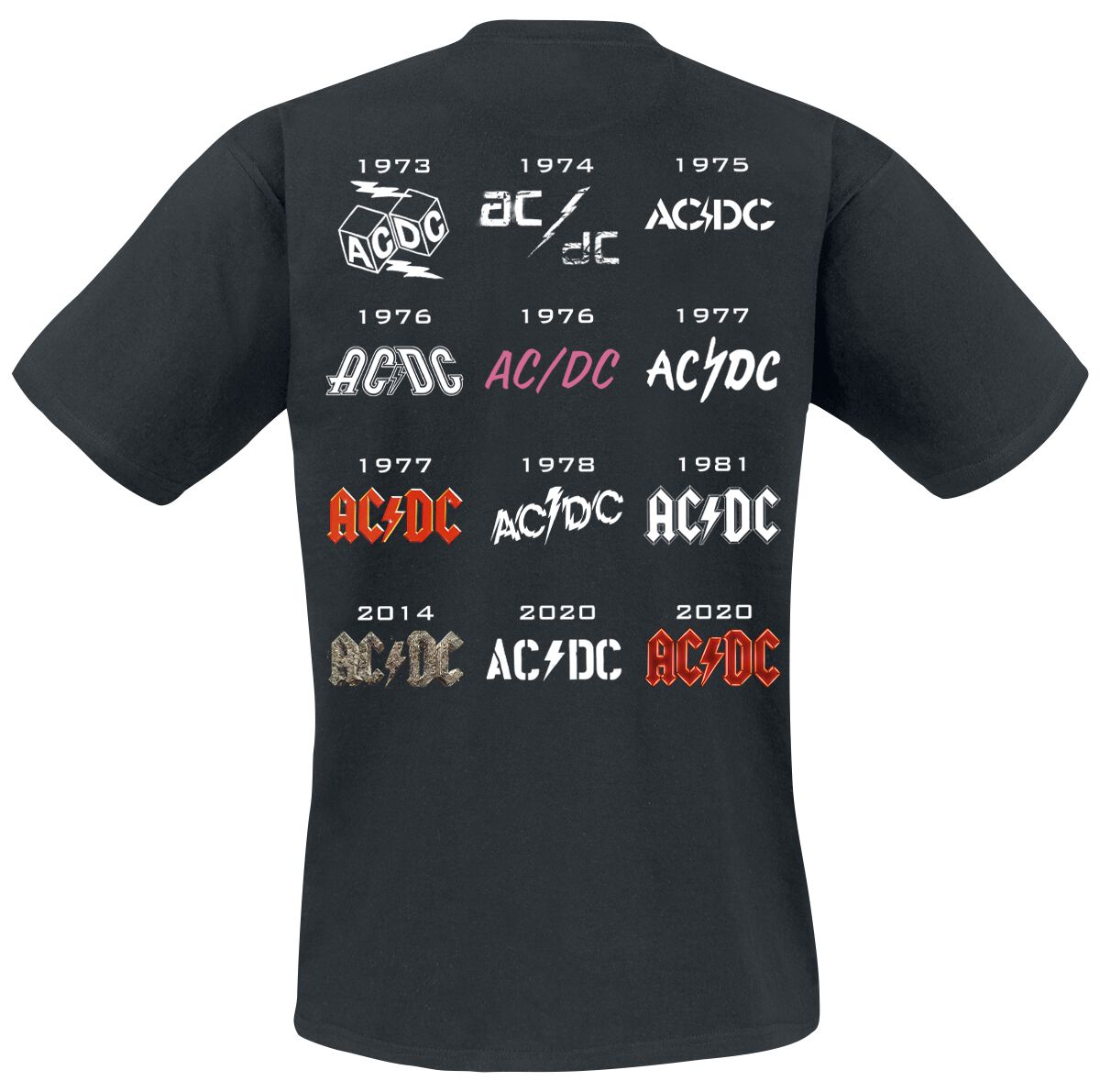 50 Years Logo History | AC/DC Camiseta | EMP