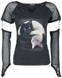 Yin Yang Cats Longsleeve, Spiral, Camiseta Manga Larga
