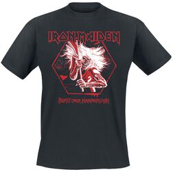 Hexagon Crop Red, Iron Maiden, Camiseta