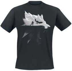 Wolf Silhouette, The Witcher, Camiseta