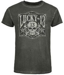Tombstone - Vintage black, Lucky 13, Camiseta