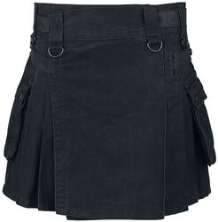 Kilt, Black Premium by EMP, Minifalda