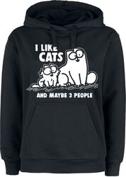 I Like Cats And Maybe 3 People, Simon' s Cat, Sudadera con capucha