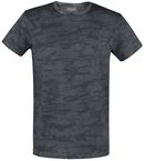 Sprayed Camo Roundneck, Black Premium by EMP, Camiseta