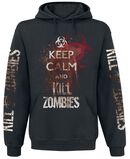 Camiseta divertida Keep Calm And Kill Zombies, Camiseta divertida, Sudadera con capucha