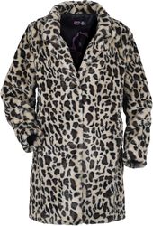 Gothicana X Anne Stokes abrigo de leopardo piel artificial, Gothicana by EMP, Abrigos