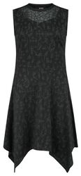 Dress With Runes Alloverprint, Black Premium by EMP, Vestidos de longitud media