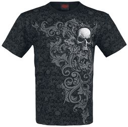 Skull Scroll, Spiral, Camiseta