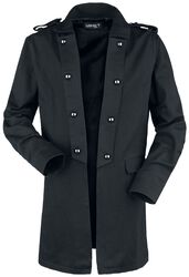 Short Coat with Turned Lapel, Gothicana by EMP, Abrigos y Chaquetas