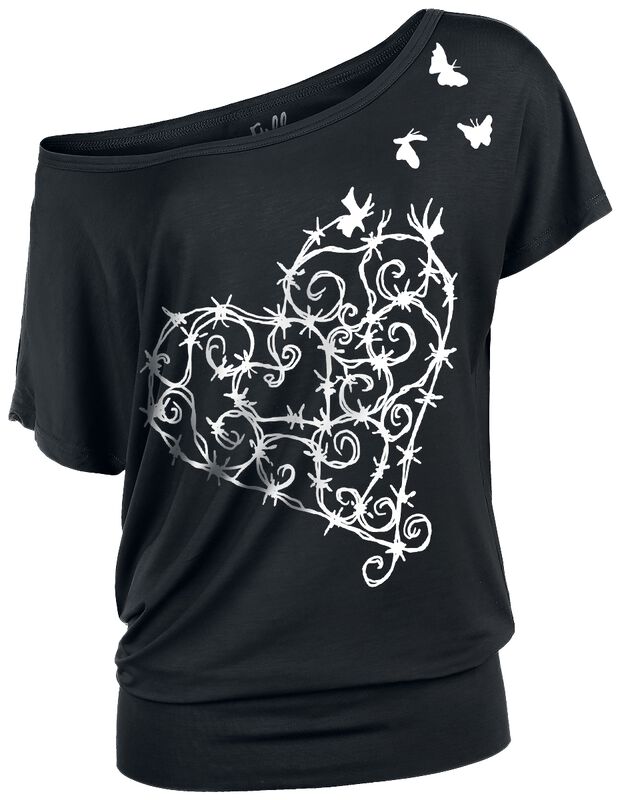 Camiseta Playful Barbed Wire Heart