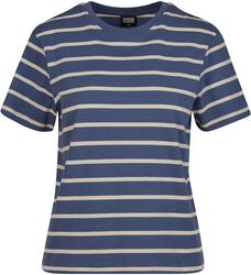 Ladies Striped Boxy Tee, Urban Classics, Camiseta