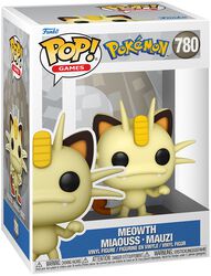 Figura vinilo Meowth - Miaouss - Mauzi no. 780, Pokémon, ¡Funko Pop!