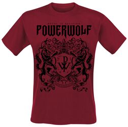 Logo (red), Powerwolf, Camiseta