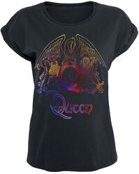 Neon Pattern Crest, Queen, Camiseta